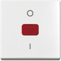 Balance si Wippe mit roter Kalotte und Aufdruck 0/I 2544-914 - Busch-jaeger von Busch-Jaeger