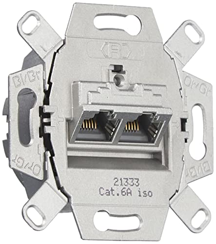 Busch-Jaeger 0218/12-101 UAE-Anschlussdose, RJ 45, Cat. 6A iso, geschirmt von Busch-Jaeger