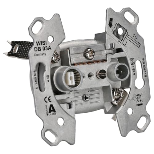 Busch-Jaeger 0230-101 Antennensteckdosen-Einsatz 2 Anschlüsse/Stichdose 2CKA000230A0250 von Busch-Jaeger