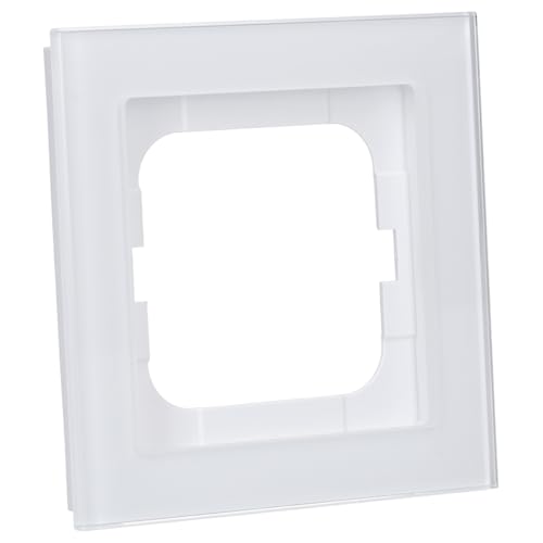 Busch-Jaeger 1721-280 Abdeckrahmen 1-fach Weißglas Axcent pur 2CKA001754A4437 von Busch-Jaeger