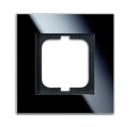 Busch-Jaeger 1721-825 Abdeckrahmen 1-fach Glas Schwarz Carat 2CKA001754A4322 von Busch-Jaeger