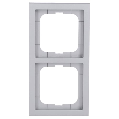 Busch-Jaeger 1722-183K Abdeckrahmen 2-fach Rahmen Alusilber future linear 2CKA001754A4302 von Busch-Jaeger