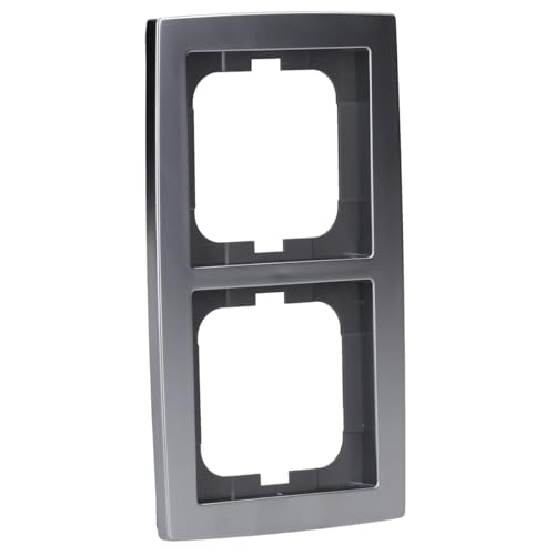 Busch-Jaeger 1722-80 Abdeckrahmen 2-fach Chrom Matt Solo 2CKA001754A4105 von Busch-Jaeger