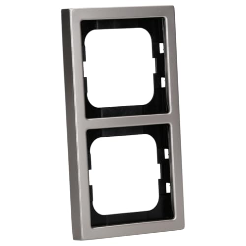 Busch-Jaeger 1722-866K Abdeckrahmen 2-fach Edelstahl pur edelstahl 2CKA001754A4318 von Busch-Jaeger