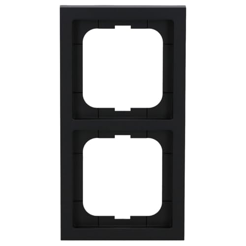 Busch-Jaeger 1722-885K Abdeckrahmen 2-fach Schwarz Matt Future Linear 2CKA001754A4420 von Busch-Jaeger