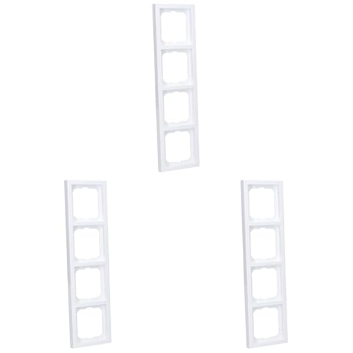 Busch-Jaeger 1724-184K Abdeckrahmen 4-fach Rahmen Studioweiß future linear 2CKA001754A4238 (Packung mit 3) von Busch-Jaeger
