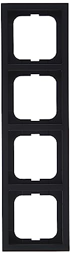 Busch-Jaeger 1724-885K future linear-Abdeckrahmen 4-fach Rahmen Schwarz Matt 2CKA001754A4422 von Busch-Jaeger