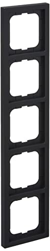 Busch-Jaeger 1725-885K future linear-Abdeckrahmen 5-fach Rahmen Schwarz Matt 2CKA001754A4423 von Busch-Jaeger