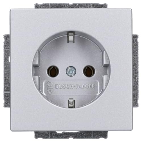 Busch-Jaeger 20 EUC-83 SCHUKO® Steckdosen-Einsatz Alusilber Plattform 63 2CKA002011A3798 von Busch-Jaeger