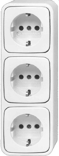 Busch-Jaeger 2300-03EAP SCHUKO Steckdose 3 fach 2300-03 EAP Busch-Jaeger 2300-03EAP SCHUKO Steckdose 3 fach 2300-03 EAP von Busch-Jaeger