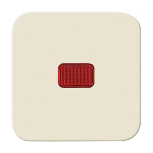 Busch-Jaeger 2509-212 Wippe mit roter Kalotte (Duroplast) Cremeweiß Busch-Duro 2000 SI 2CKA001731A0256 von Busch-Jaeger