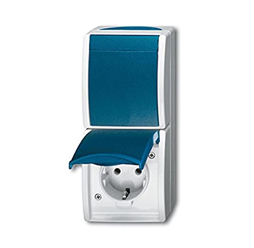 Busch-Jaeger 2601/6/20 EW-53 Ocean IP44 AP Schalter / Steckdosen Kombination Busch-Jaeger 2601/6/20 EW-53 Ocean IP44 AP Schalter / Steckdosen Kombination von Busch-Jaeger