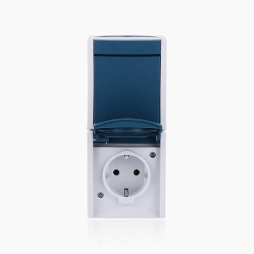 Busch-Jaeger 2601/6/20 EW-53 Ocean IP44 AP Schalter / Steckdosen Kombination von Busch-Jaeger
