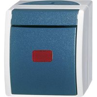 Busch-Jaeger 2601/6 SKW-53 Feuchtraum-Schalterprogramm Wechselschalter, Kontrollschalter Ocean Aufpu von Busch-Jaeger