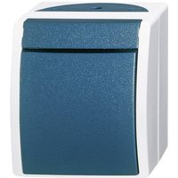 Busch-Jaeger 2601/6 W-53 Feuchtraum-Schalterprogramm Wechselschalter Ocean Aufputz Blau, Grün von Busch-Jaeger