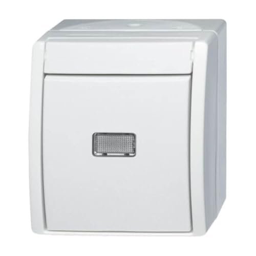 Busch-Jaeger 2601/6 WGL-54 Wippschalter Aus- und Wechselschaltung (Thermoplast) Alpinweiß ocean® (IP 44) 2CKA001085A1626 von Busch-Jaeger