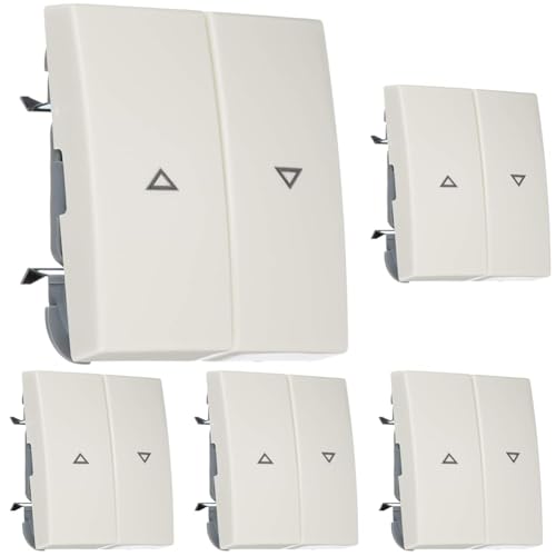 Busch-Jaeger 459848 Wippe aws 2504-914 Busch-balance SI Abdeckung/Bedienelement für Installationsschalterprogramme 4011395190463 (Packung mit 5) von Busch-Jaeger