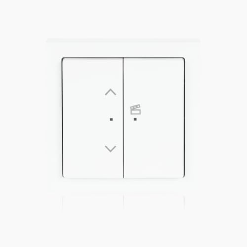 Busch-Jaeger 62731/UJ-84-WL Jalousie flex Wireless Komplettset Jalousie-Einsatz Tastbedienfeld 2 Wippen 2-fach future linear Abdeckrahmen 1-fach Studioweiß 2CKA006200A0284 von Busch-Jaeger
