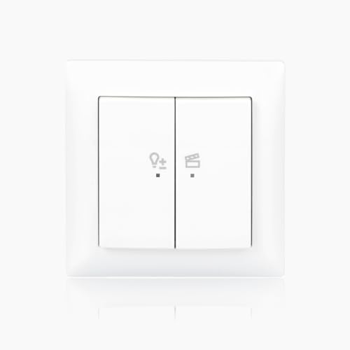 Busch-Jaeger 62851 UJ-914-WL LED-Dimmer flex Wireless Komplettset Tastdimmer-Einsatz Tastbedienfeld 2-fach 2 Wippen balance SI-Abdeckrahmen 1-fach Alpinweiß 2CKA006200A0293 von Busch-Jaeger