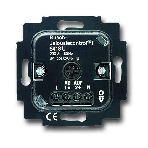 Busch-Jaeger 6418 U Jalousie-Basis-Einsatz 2-fach 230 V (2-Draht) 2CKA006410A0375 von Busch-Jaeger