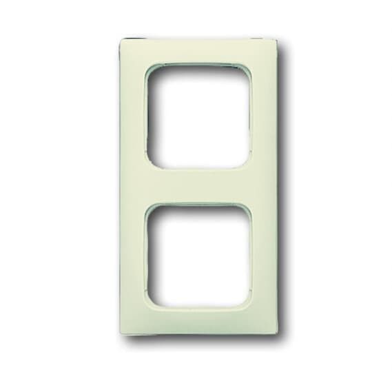 Busch-Jaeger Abdeckrahmen 2-fach Duro 2000 SI Linear, weiß, 2512-212K-102 von Busch-Jaeger