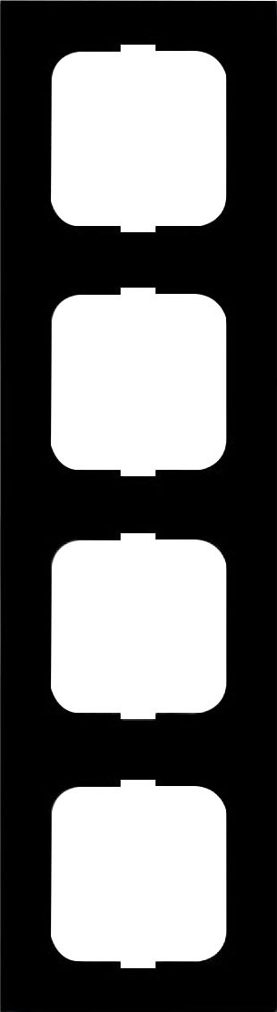 Busch Jaeger Abdeckrahmen 4-fach Future Linear schwarz matt 1724-885K Busch Jaeger Abdeckrahmen 4-fach Future Linear schwarz matt 1724-885K von Busch-Jaeger