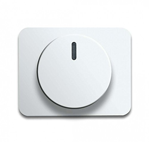 Busch-Jaeger BUSC Zentralscheibe 6540-24G Alpha NEA mit Drehknopf Bedienelement Für Drehdimmer von Busch-Jaeger