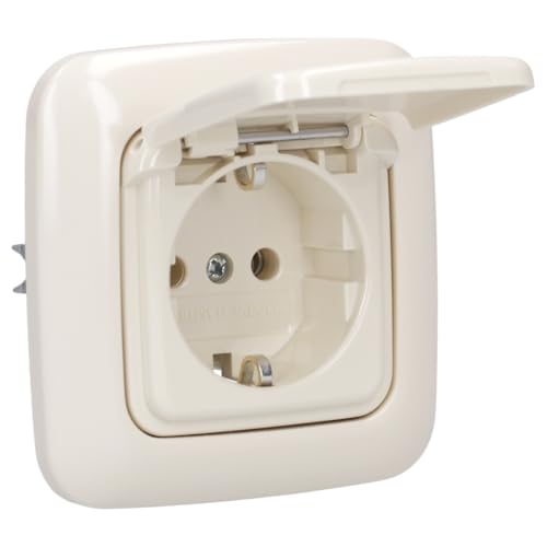 Busch-Jaeger Busch-Duro 2000 SI Set: 1x 20 EUK-212 Steckdose mit Klappdeckel + 1x 2511-212 Abdeckrahmen 1-fach Cremeweiß Busch-Jaeger Busch-Duro 2000 SI Set: 1x 20 EUK-212 Steckdose mit Klappdeckel + 1x 2511-212 Abdeckrahmen 1-fach Cremeweiß von Busch-Jaeger