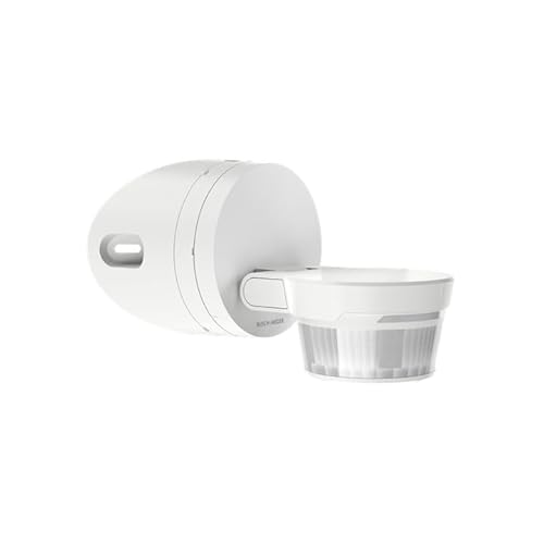 Busch-Jaeger Busch-Wächter® Set:Busch-Jaeger 6851/28-134-WL 280° Wireless Bewegungsmelder mit Steuerung via Bluetooth App flexible Montage Kabellos + 6851/EA-134 Eckadapter Weiß von Busch-Jaeger