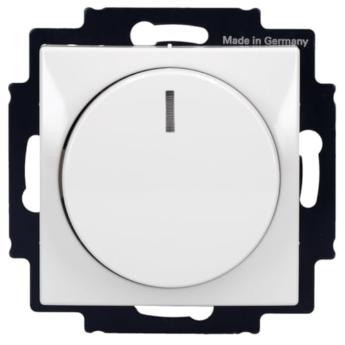 Busch-Jaeger Dimmer Set: 6523 U-102 LED Dreh Dimmer + 2115-914 Abdeckung Alpinweiß BalanceSI von Busch-Jaeger