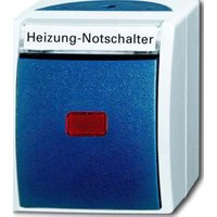 Busch-Jaeger Heiz.Notschalter AP, m.Namensschild 2601/6 SKWNH-53 von Busch-Jaeger