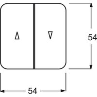 Busch-Jaeger Jalousie-Wippe aws mit Aufdruck 2504-214 von Busch-Jaeger