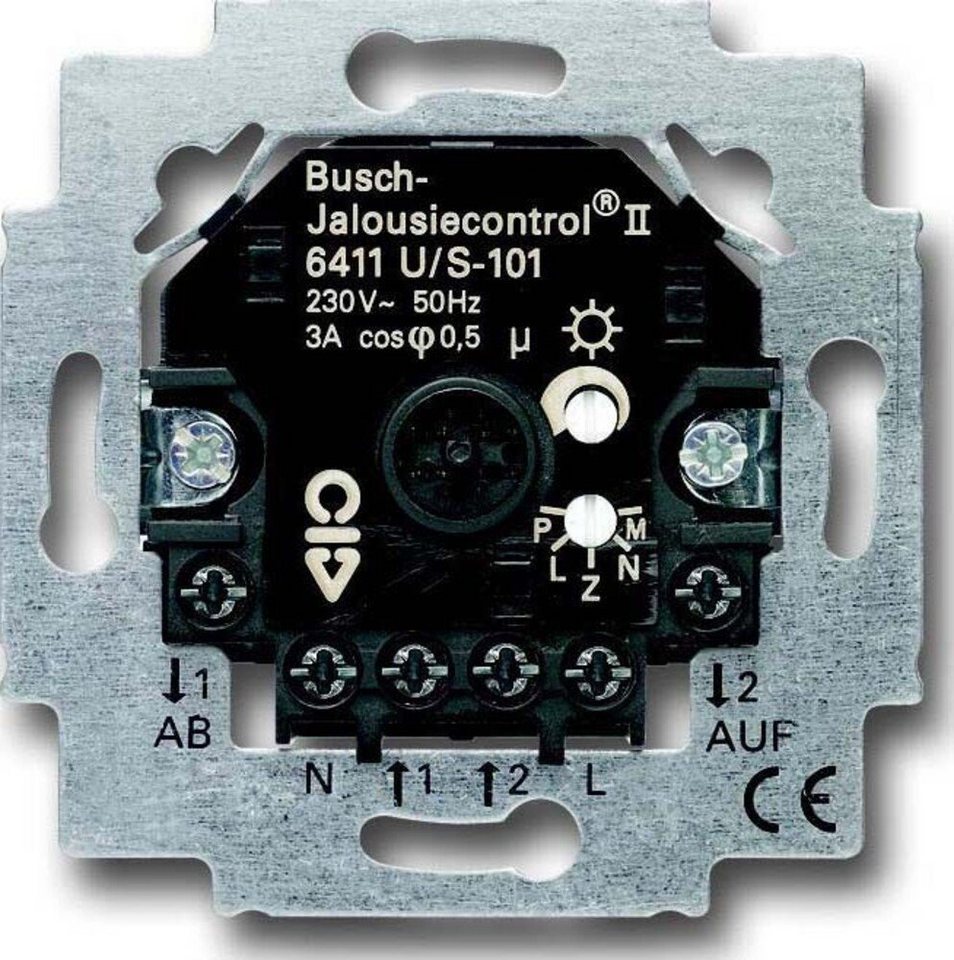 Busch-Jaeger Klemmen Busch-Jaeger Jalousiecontrol-Einsatz 6411 U/S-101 von Busch-Jaeger