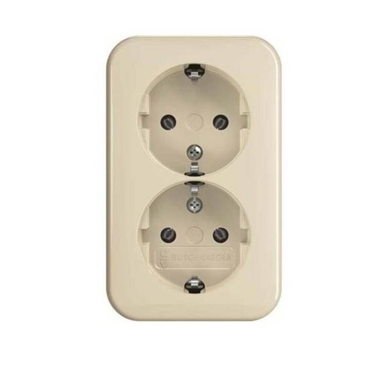 Busch-Jaeger Klemmen Busch-Jaeger SCHUKO-Doppelsteckdose 202 EAP/11 von Busch-Jaeger