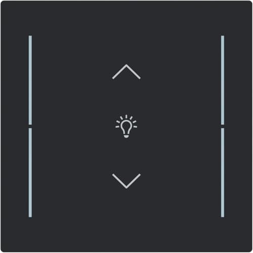 Busch-Jaeger LFDW/A.1.70.11-45M Wippe für Keypad, art linear, 1-fach, Symbol Dimmer, schwarz matt (2CKA006199A0426) von Busch-Jaeger