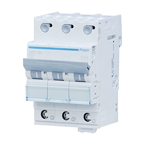 Hager MBS320 LS-Schalter 3polig 6kA B-20A 3M QC von Busch-Jaeger
