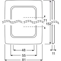 Busch-Jaeger Rahmen 2-fach aws, f.Kanalabdeck. 2512-214K-102 - 2CKA001725A1495 von Busch-Jaeger