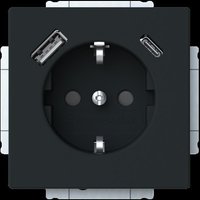 Busch-Jaeger SCHUKO Steckdose USB-A+C 20 EUCB2USBAC-885 - 2CKA002011A6312 von Busch-Jaeger