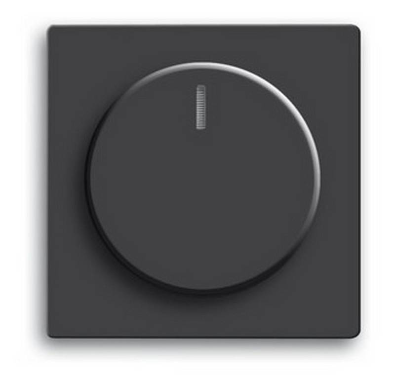 Busch-Jaeger Schalter, Drehknopf Dimmer schwarz Kontrollfenster/Lichtauslass von Busch-Jaeger