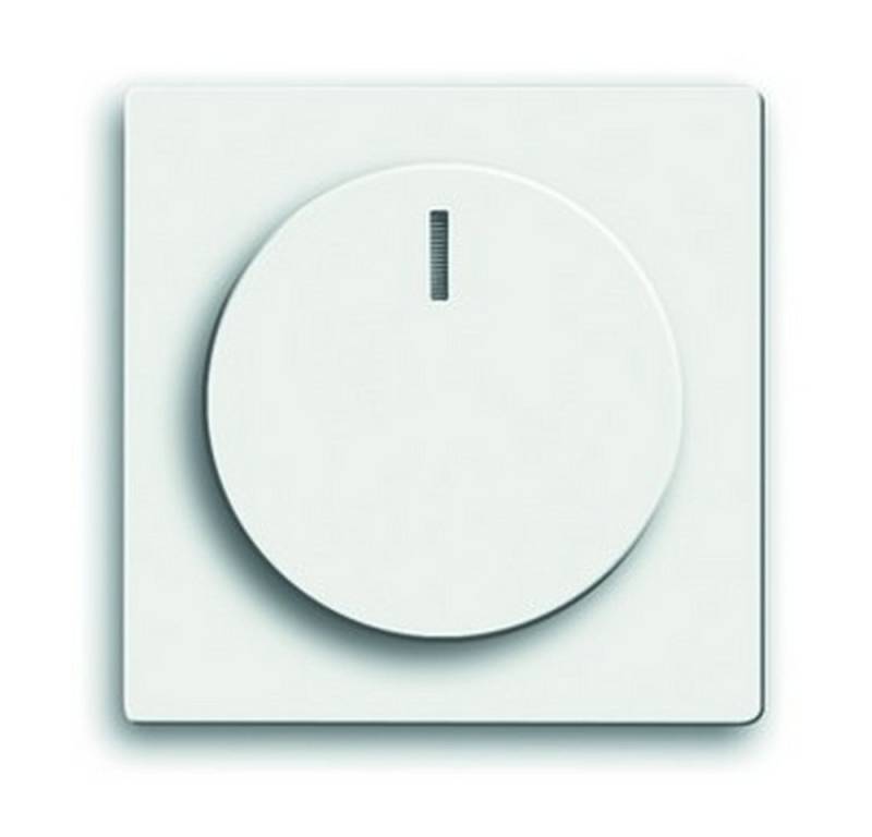 Busch-Jaeger Schalter, Drehknopf Dimmer studioweiß glänzend o. ISO Aufdruck von Busch-Jaeger