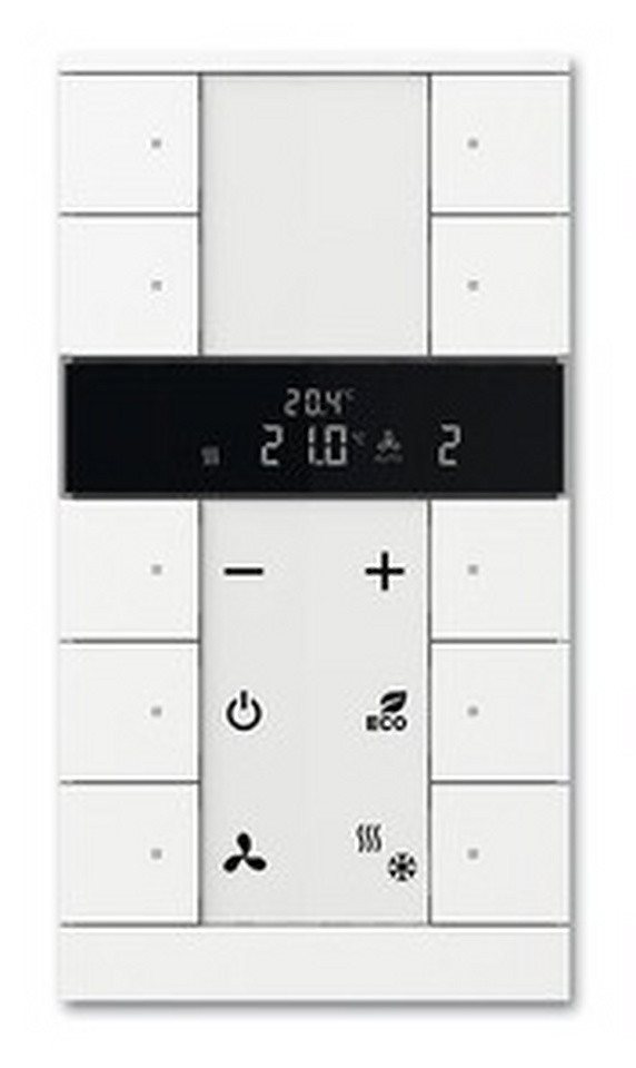 Busch-Jaeger Schalter, Raumtemperaturregler Unterputz KNX standard-weiß glänzend Bussystem von Busch-Jaeger