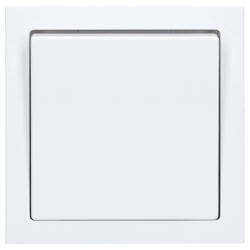Busch-Jaeger future® linear Komplett-Set: 2000/6 US Wechselschalter Einsatz + 1786-84 Wippe + 1721-84 Abdeckrahmen 1-fach, studioweiß 55x55 mm von Busch-Jaeger