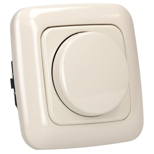 Busch-Jaeger Set: 2115-212 Drehdimmer + 6523 U-102 Dimm-Einsatz + 2511-212 Rahmen Weiß Duro 2000 SI von Busch-Jaeger