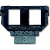 Busch-Jaeger Sockel für 1758... f. Mod.-Jack 2x6u.8p 1867 EB von Busch-Jaeger