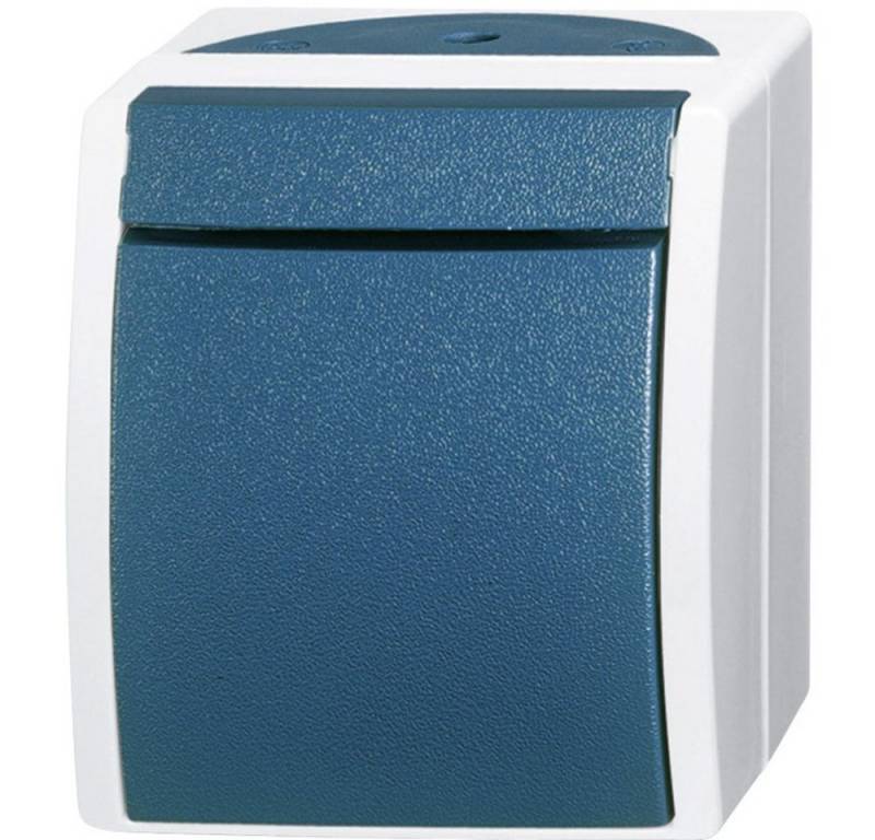 Busch-Jaeger Steckdose Busch-Jaeger 2601/6 W-53 Feuchtraum-Schalterprogramm Wechselschalter von Busch-Jaeger