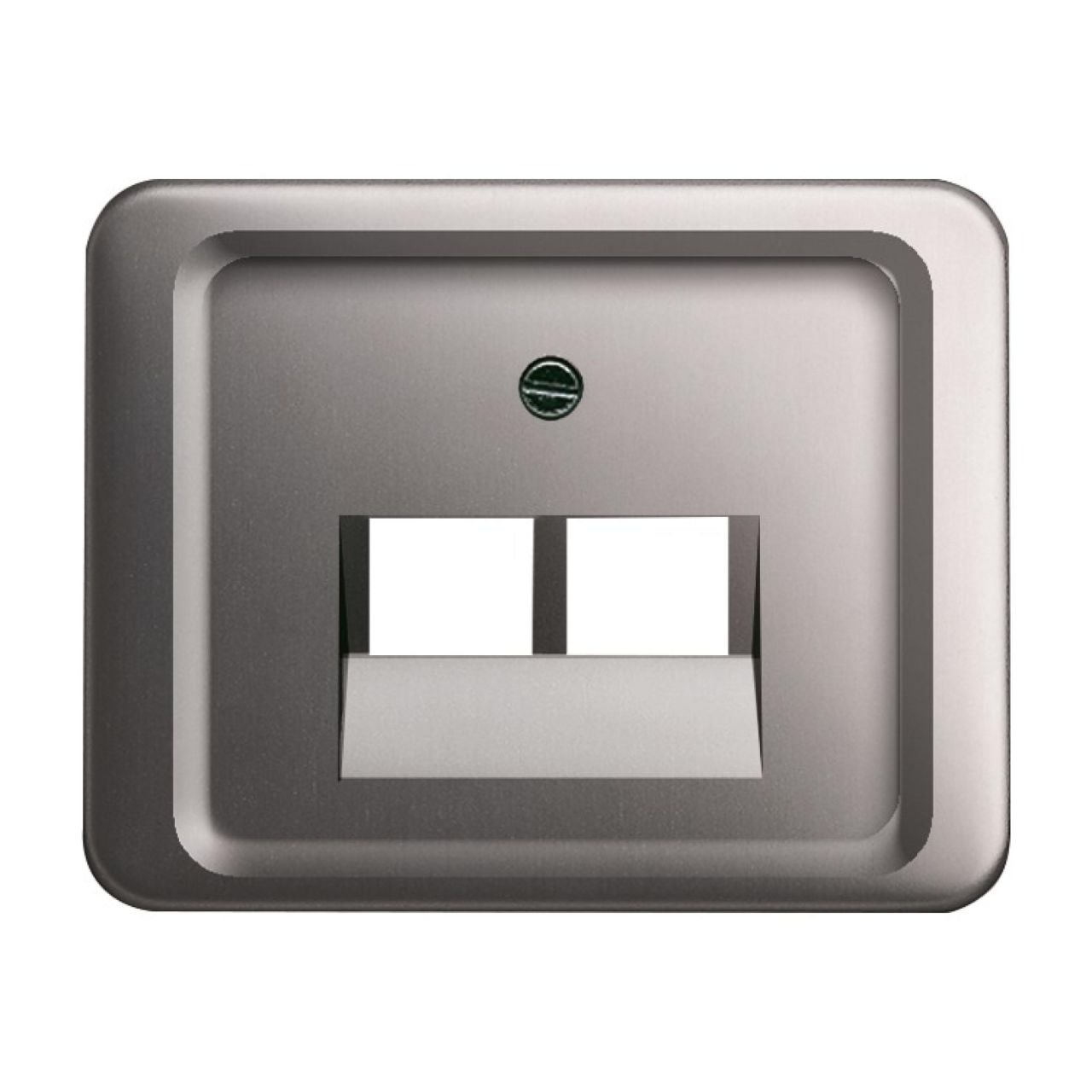 Busch-Jaeger UAE-Abdeckung 2-fach Alpha Nea, platin, 1803-02-20 von Busch-Jaeger