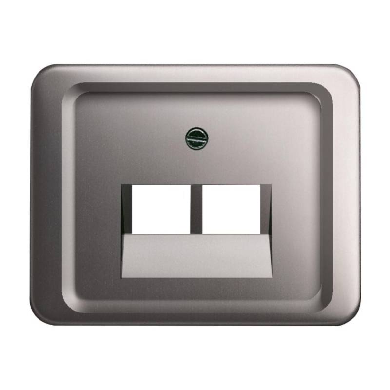 Busch-Jaeger UAE-Abdeckung 2-fach Alpha Nea, platin, 1803-02-20 von Busch-Jaeger