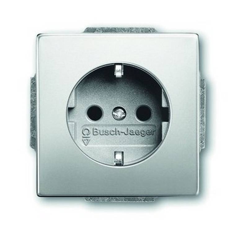 Busch-Jaeger Unterputz-Steckdose, 1fach matt Unterputz horizontal/vertikal IP20 Zentralplatte Busch-Jaeger Unterputz-Steckdose, 1fach matt Unterputz horizontal/vertikal IP20 Zentralplatte von Busch-Jaeger