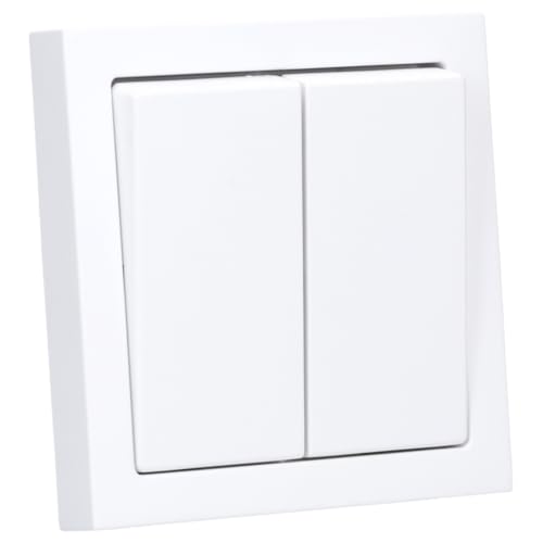 Busch-Jaeger future® linear Komplett-Set: 2000/5 US Serienschalter Einsatz + 1785-884 Serienwippe + 1721-884K Abdeckrahmen 1-fach, Future Linear weiß matt von Busch-Jaeger