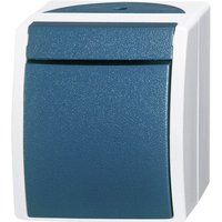 Busch-Jaeger 2601/7 W-53 Feuchtraum-Schalterprogramm Kreuzschalter Ocean Aufputz Blau, Grün 1 St. von Grohe